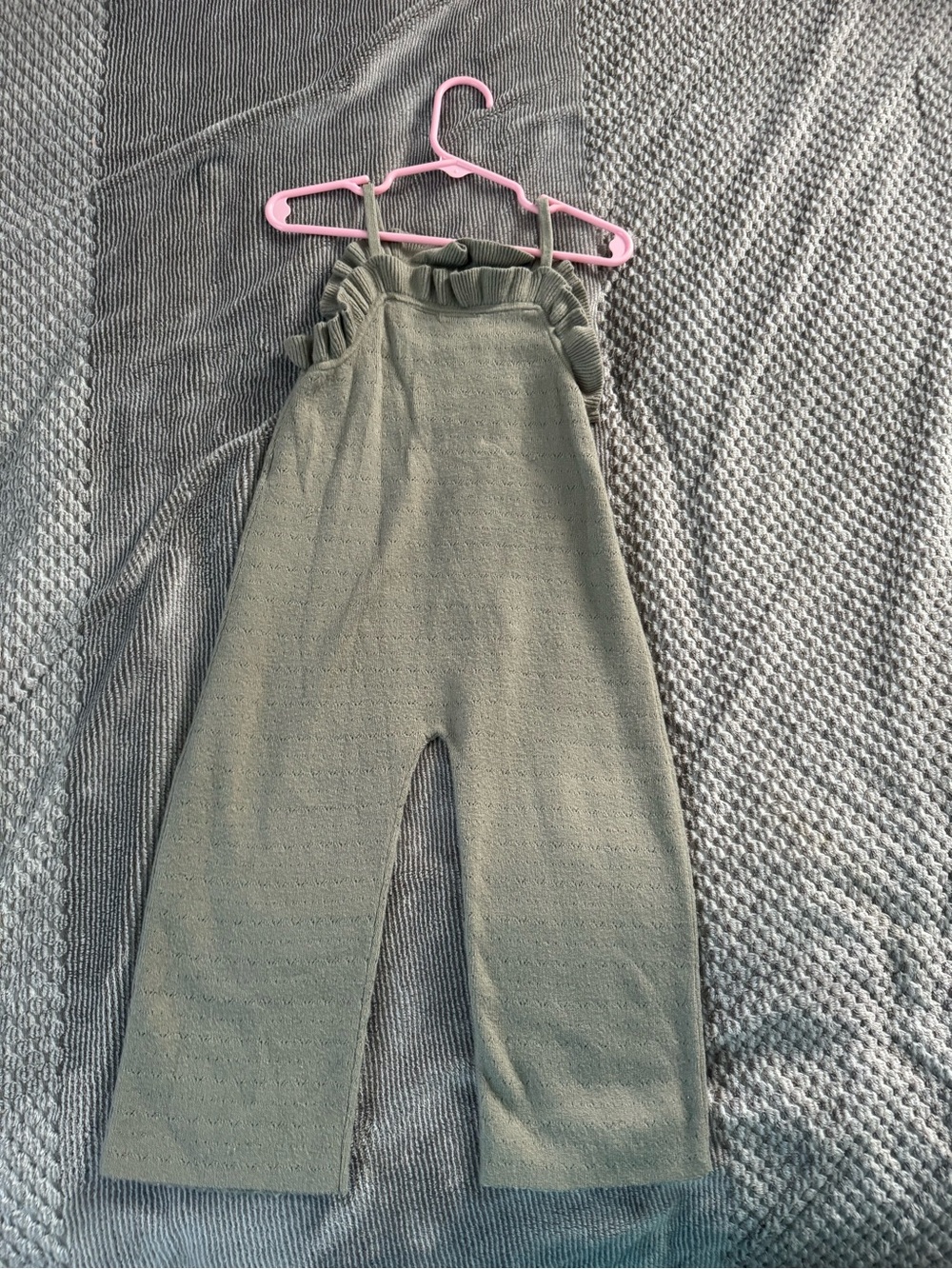 Zara Olive Green Knit One-Piece Romper